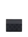 Gucci Two Tone Gg Supreme Card Holder
