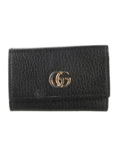 Pre-owned Gucci Card Holder In Black
