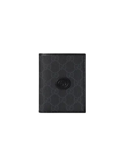 Gucci Card Holder With Gg Logo In Neutral