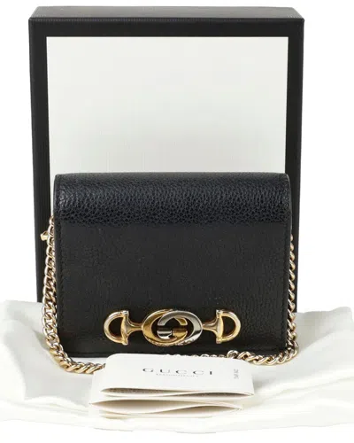 Gucci Card Wallet With Chain (authentic Pre-loved)