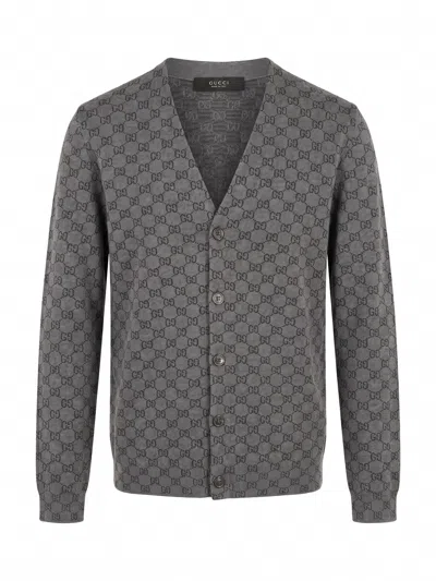 Gucci Cardigan In Gray
