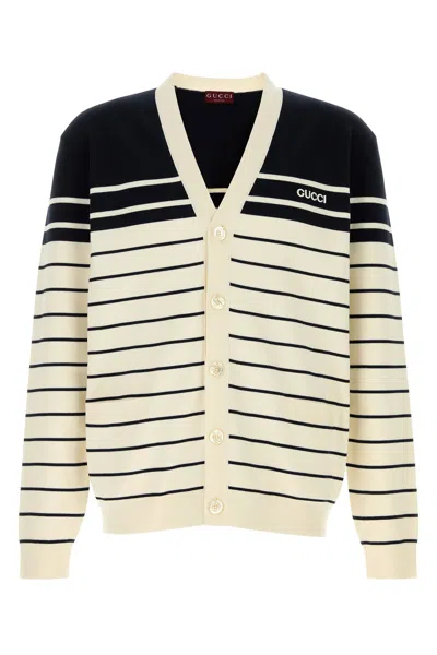 Gucci Cardigan In Cotone Ricamato  Uomo