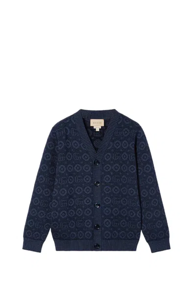 Gucci Kids' Cardigan In Blue