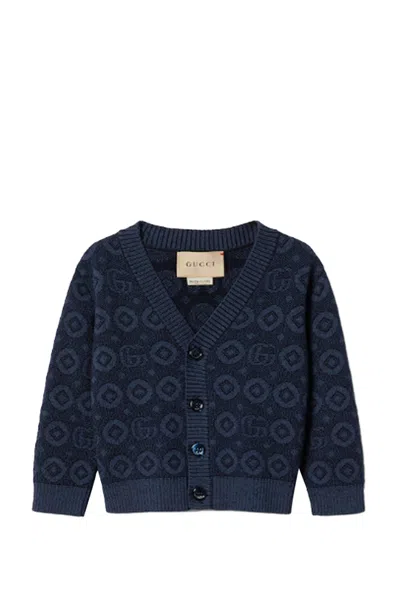 Gucci Kids' Cardigan In Navy