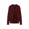 Gucci Women Wool And Cashmere V-necked Cardigan