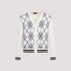 Gucci Argyle-intarsia Wool Cardigan