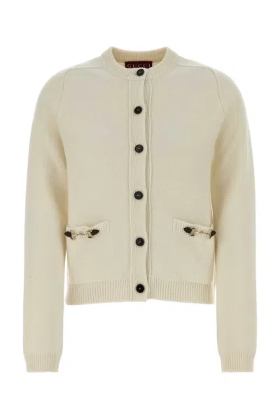 Gucci Cardigan In Neutral