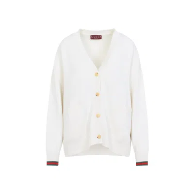 Gucci Cardigan White In Neutral