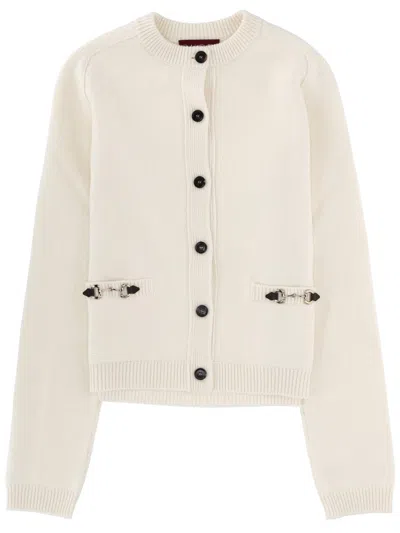 GUCCI GUCCI CARDIGAN WITH CLAMP
