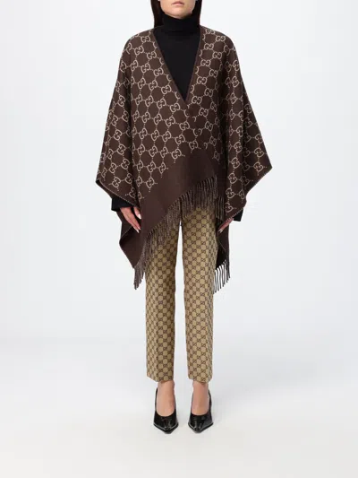 Gucci Cardigan Woman In Brown