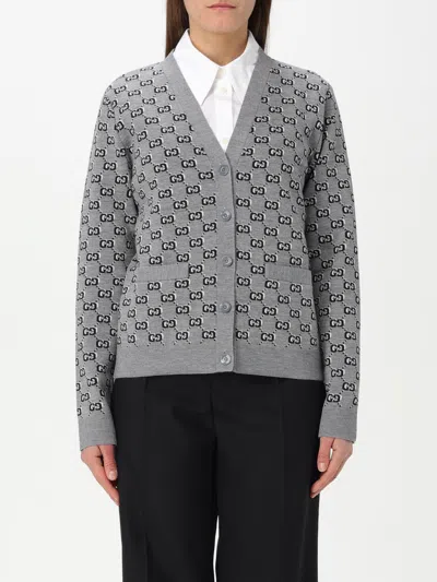 GUCCI GUCCI CARDIGAN WOMAN GREY