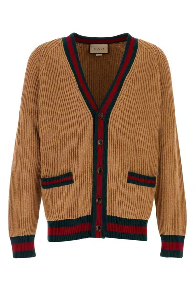 Gucci Cardigans In Brown