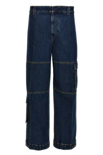 Gucci Cargo Jeans In Blue