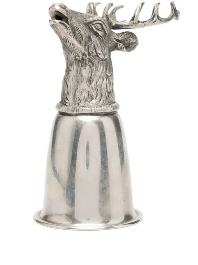 Pre-owned Gucci Caribou Head Cup In Silver