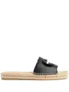 Gucci Interlocking G Cutout Leather Sandal In Yellow