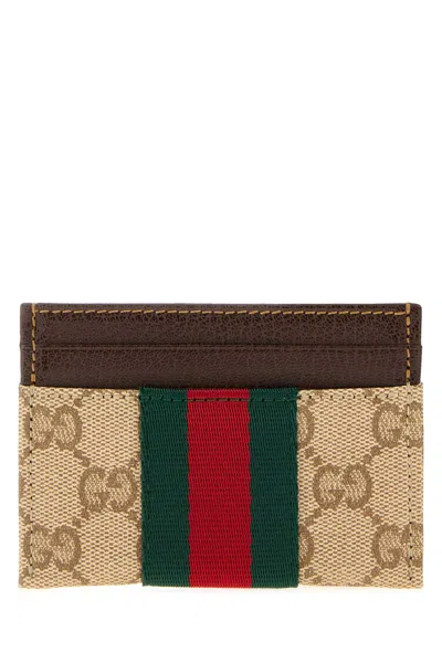 Gucci Case Card Case In Beige