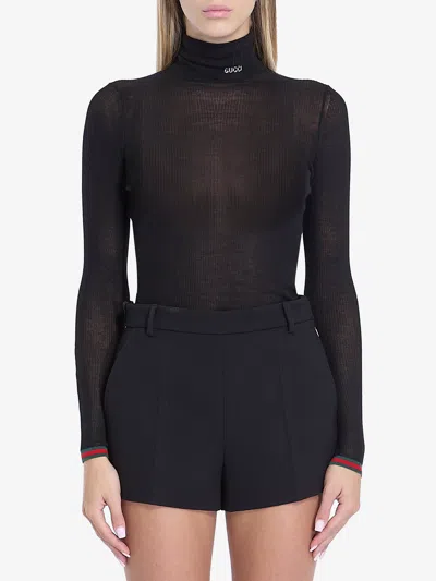 GUCCI GUCCI CASHMERE AND SILK BLEND TOP