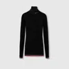 Gucci Cashmere And Silk Blend Top In Black