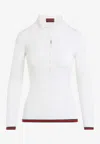 Gucci Cashmere And Silk Polo T-shirt In White
