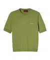 Gucci Cashmere And Silk Top With Intarsia In Green