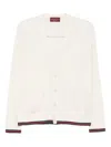 Gucci Women Cashmere And Silk Vlend Cardigan In White