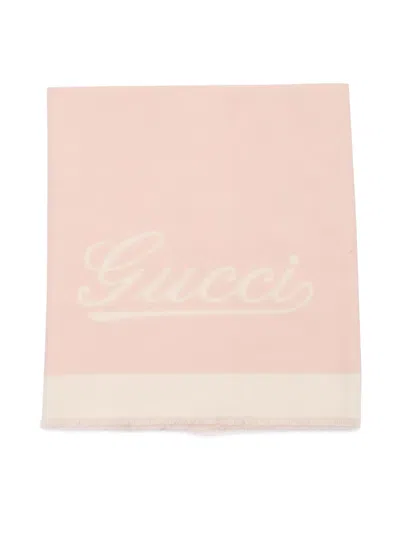 Gucci Cashmere Blanket In Pink