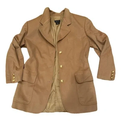 Pre-owned Gucci Cashmere Blazer In Camel