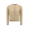 Gucci Cashmere Cardigan In Neutral