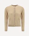 Gucci Cashmere Cardigan In Neutral