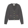 Gucci Cashmere Cardigan With Horsebit In Black