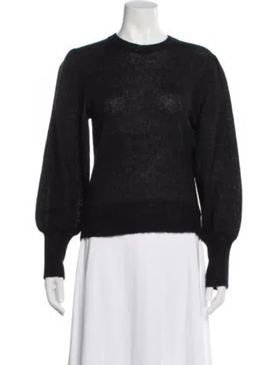 Pre-owned Gucci Cashmere Crew Neck Sweater In Black