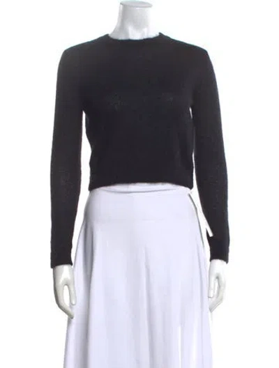 Pre-owned Gucci Cashmere Crew Neck Sweater In Black