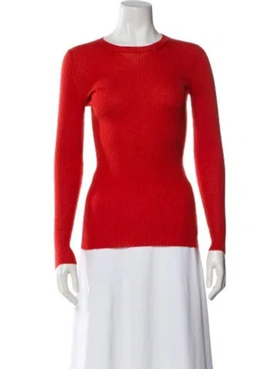 Pre-owned Gucci Cashmere Crew Neck Sweater In Orange