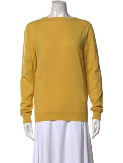 Pre-owned Gucci Cashmere Crew Neck Sweater W/ Tags In Yellow