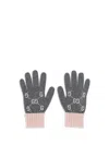 Gucci Women Cashmere Gg Gloves In Gray