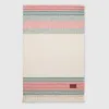 Gucci Cashmere Jacquard Blanket With Web In Multi
