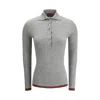Gucci Cashmere And Silk Polo Top With Web