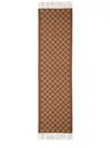 Gucci Cashmere Scarf In Brown