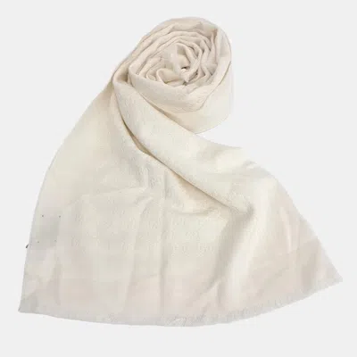 Pre-owned Gucci Cashmere Scarf In Sand