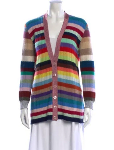 Pre-owned Gucci Cashmere Striped Sweater