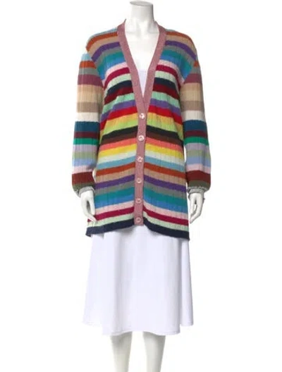 Pre-owned Gucci Cashmere Striped Sweater