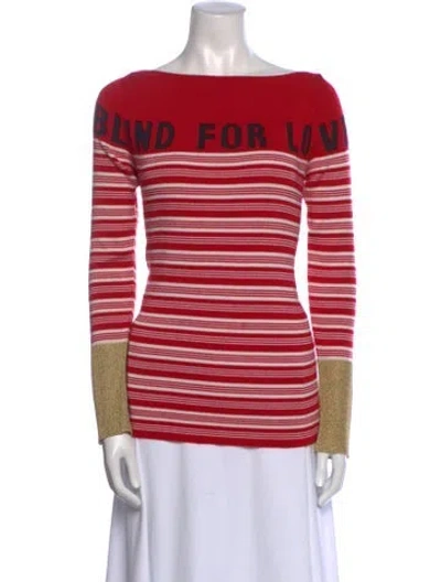 Pre-owned Gucci Cashmere Striped Sweater