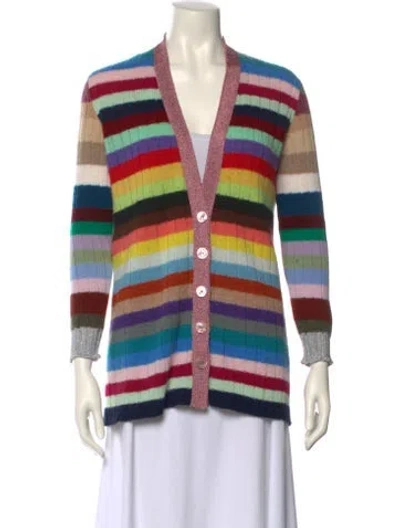 Pre-owned Gucci Cashmere Striped Sweater