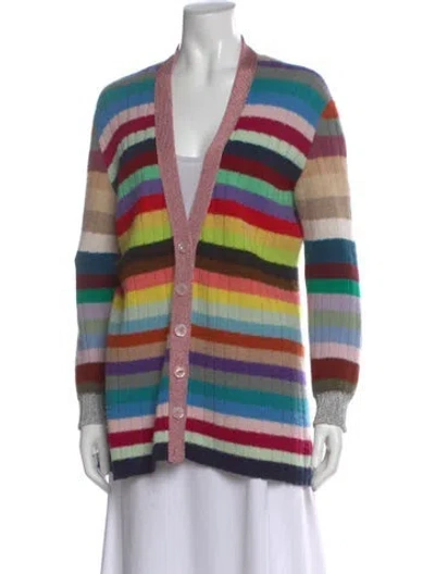 Pre-owned Gucci Cashmere Striped Sweater