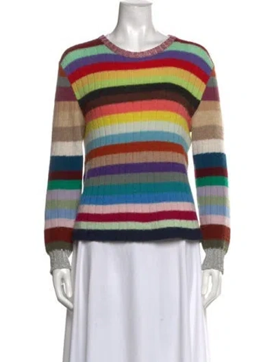 Pre-owned Gucci Cashmere Striped Sweater In Multi