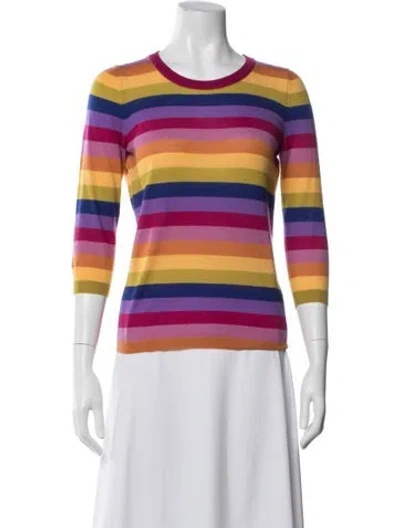 Pre-owned Gucci Cashmere Striped Sweater In Multicolor