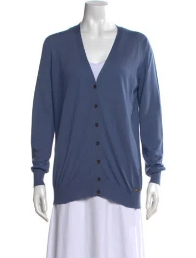 Pre-owned Gucci Cashmere Sweater In Blue