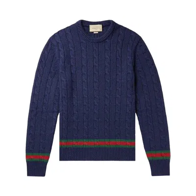 Pre-owned Gucci Cashmere Sweater 'blue' | Men's Size S