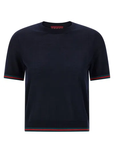 Gucci Cashmere T-shirt Blue