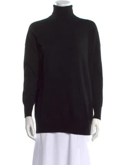 Pre-owned Gucci Cashmere Turtleneck Sweater In Black